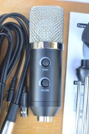 Купить Студийный конденсаторный микрофон МК-F100TL - черный, белая сетка detaluhi.ho.ua Интернет магазин в Каменец-Подольском, устройства, радиодетали, интсрументы.