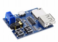 Купить MP3 плеер, плата-модуль MP3, декодер USB, microSD с усилителем 3 Вт detaluhi.ho.ua Интернет магазин в Каменец-Подольском, устройства, радиодетали, интсрументы.