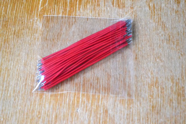 Купить Соединительный провод 6.5 см - красный detaluhi.ho.ua Интернет магазин в Каменец-Подольском, устройства, радиодетали, интсрументы.