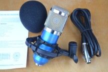 Купить Студийный конденсаторный микрофон BM800 - синий detaluhi.ho.ua Интернет магазин в Каменец-Подольском, устройства, радиодетали, интсрументы.