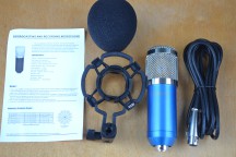 Купить Студийный конденсаторный микрофон BM800 - синий detaluhi.ho.ua Интернет магазин в Каменец-Подольском, устройства, радиодетали, интсрументы.