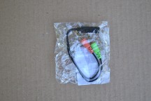 Купить Аудио-кабель переходник с 4-полюсного на два 3-полюсных 3.5 мм - черный detaluhi.ho.ua Интернет магазин в Каменец-Подольском, устройства, радиодетали, интсрументы.