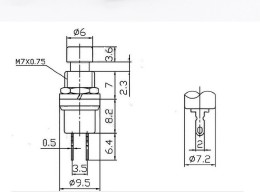 Купить Мини-кнопочный переключатель DC 50 В 0.3 А detaluhi.ho.ua Интернет магазин в Каменец-Подольском, устройства, радиодетали, интсрументы.