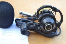 Купить Студийный конденсаторный микрофон BM800 - черный, желтая сетка detaluhi.ho.ua Интернет магазин в Каменец-Подольском, устройства, радиодетали, интсрументы.