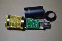 Купить Студийный конденсаторный микрофон BM800 - черный, желтая сетка detaluhi.ho.ua Интернет магазин в Каменец-Подольском, устройства, радиодетали, интсрументы.