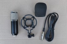 Купить Студийный конденсаторный микрофон BM800 - черный, белая сетка detaluhi.ho.ua Интернет магазин в Каменец-Подольском, устройства, радиодетали, интсрументы.