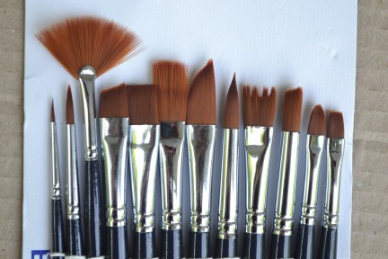 Купить Кисти художественные 12 шт - черные (комплект) detaluhi.ho.ua Интернет магазин в Каменец-Подольском, устройства, радиодетали, интсрументы.