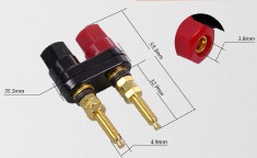 Купить Двойной разъем типа банан 4 мм мама (длинная резьба) detaluhi.ho.ua Интернет магазин в Каменец-Подольском, устройства, радиодетали, интсрументы.