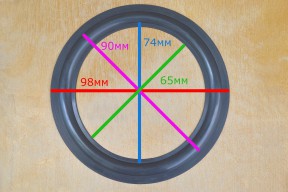Купить Полиуретановый подвес для динамика 4 дюйма 98-65 мм detaluhi.ho.ua Интернет магазин в Каменец-Подольском, устройства, радиодетали, интсрументы.
