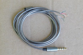 Купить Аудио кабель для ремонта наушников, серебристый, 4 полюса detaluhi.ho.ua Интернет магазин в Каменец-Подольском, устройства, радиодетали, интсрументы.