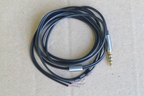 Купить Аудио кабель для ремонта наушников, черный, серый штекер, 4 полюса detaluhi.ho.ua Интернет магазин в Каменец-Подольском, устройства, радиодетали, интсрументы.