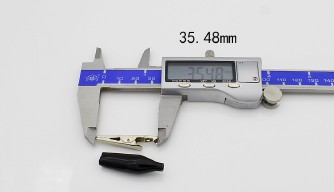 Купить Зажимы - типа крокодил, пара 35 (черный и красный) detaluhi.ho.ua Интернет магазин в Каменец-Подольском, устройства, радиодетали, интсрументы.