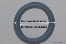 Купить Резиновый подвес для динамика 6 дюймов 157-108 мм detaluhi.ho.ua Интернет магазин в Каменец-Подольском, устройства, радиодетали, интсрументы.