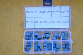 Купить Набор подстроечных резисторов 3296 - 50 шт (ассорти) detaluhi.ho.ua Интернет магазин в Каменец-Подольском, устройства, радиодетали, интсрументы.