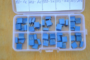 Купить Набор подстроечных резисторов 3296 - 50 шт (ассорти) detaluhi.ho.ua Интернет магазин в Каменец-Подольском, устройства, радиодетали, интсрументы.