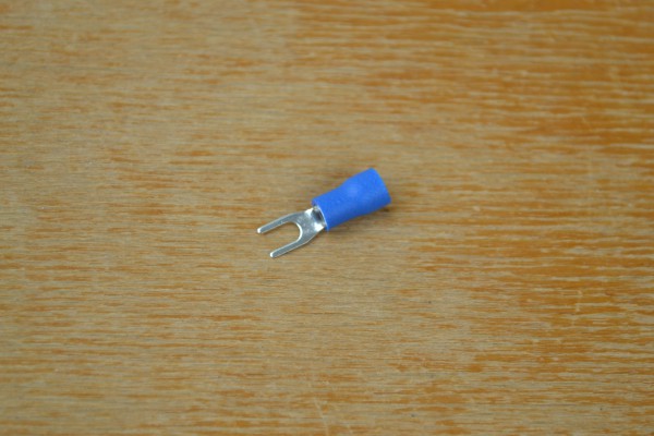 Купить Кабельный наконечник в виде вилки с изоляцией RV1.25-4 - синий detaluhi.ho.ua Интернет магазин в Каменец-Подольском, устройства, радиодетали, интсрументы.