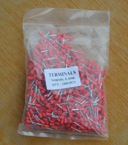 Купить Кабельный наконечник втулочный c изоляцией E 0508 0.5x8 мм, красный - 2 шт detaluhi.ho.ua Интернет магазин в Каменец-Подольском, устройства, радиодетали, интсрументы.