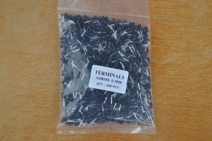 Купить Кабельный наконечник втулочный c изоляцией E 0508 0.5x8 мм, черный - 2 шт detaluhi.ho.ua Интернет магазин в Каменец-Подольском, устройства, радиодетали, интсрументы.