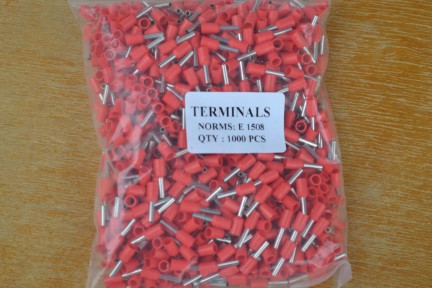 Купить Кабельный наконечник втулочный c изоляцией E 1508 1.5x8 мм, красный - 2 шт detaluhi.ho.ua Интернет магазин в Каменец-Подольском, устройства, радиодетали, интсрументы.