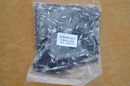 Купить Кабельный наконечник втулочный c изоляцией E 2508 2.5x8 мм, черный - 2 шт detaluhi.ho.ua Интернет магазин в Каменец-Подольском, устройства, радиодетали, интсрументы.