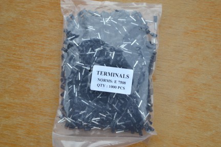 Купить Кабельный наконечник втулочный c изоляцией E 7508 0.75x8 мм, черный - 2 шт detaluhi.ho.ua Интернет магазин в Каменец-Подольском, устройства, радиодетали, интсрументы.