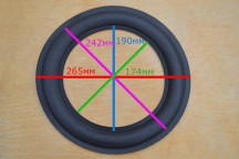 Купить Полиуретановый подвес для динамика 10 дюймов (большая губа) 265-174 мм detaluhi.ho.ua Интернет магазин в Каменец-Подольском, устройства, радиодетали, интсрументы.