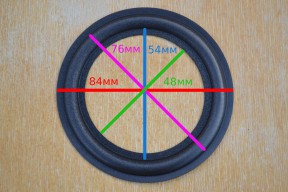 Купить Резиновый подвес для динамика 3.5 дюйма 84-48 мм detaluhi.ho.ua Интернет магазин в Каменец-Подольском, устройства, радиодетали, интсрументы.