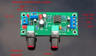 Купить Фильтр низких частот 22-300 Гц для сабвуфера 12 В detaluhi.ho.ua Интернет магазин в Каменец-Подольском, устройства, радиодетали, интсрументы.