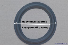 Купить Резиновый подвес для динамика 6 дюймов 155-104 мм detaluhi.ho.ua Интернет магазин в Каменец-Подольском, устройства, радиодетали, интсрументы.