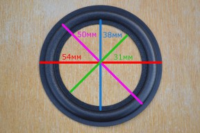 Купить Резиновый подвес для динамика 2.15 дюйма 54-31 мм detaluhi.ho.ua Интернет магазин в Каменец-Подольском, устройства, радиодетали, интсрументы.