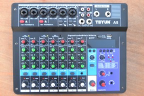 Купить Портативный 8-канальный микшерный пульт detaluhi.ho.ua Интернет магазин в Каменец-Подольском, устройства, радиодетали, интсрументы.