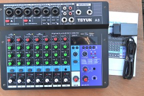 Купить Портативный 8-канальный микшерный пульт detaluhi.ho.ua Интернет магазин в Каменец-Подольском, устройства, радиодетали, интсрументы.