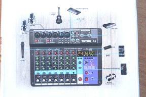 Купить Портативный 8-канальный микшерный пульт detaluhi.ho.ua Интернет магазин в Каменец-Подольском, устройства, радиодетали, интсрументы.