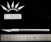 Купить Нож - скальпель + 5 сменных лезвий detaluhi.ho.ua Интернет магазин в Каменец-Подольском, устройства, радиодетали, интсрументы.