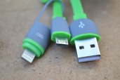 Купить Кабель micro USB для зарядки и данных iPhone 5 5s 6, Samsung, Xiaomi, HTC, Sony - Зеленый detaluhi.ho.ua Интернет магазин в Каменец-Подольском, устройства, радиодетали, интсрументы.
