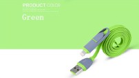 Купить Кабель micro USB для зарядки и данных iPhone 5 5s 6, Samsung, Xiaomi, HTC, Sony - Зеленый detaluhi.ho.ua Интернет магазин в Каменец-Подольском, устройства, радиодетали, интсрументы.