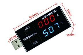 Купить USB тестер на два USB выхода detaluhi.ho.ua Интернет магазин в Каменец-Подольском, устройства, радиодетали, интсрументы.