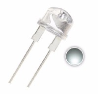 Купить Светодиод белый 8 мм (Соломенная шляпа) detaluhi.ho.ua Интернет магазин в Каменец-Подольском, устройства, радиодетали, интсрументы.