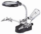 Купить Держатель третья рука с лупой и подсветкой detaluhi.ho.ua Интернет магазин в Каменец-Подольском, устройства, радиодетали, интсрументы.