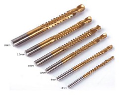 Купить Комплект спиральных сверл по дереву 3 4 5 6 6.5 8 мм detaluhi.ho.ua Интернет магазин в Каменец-Подольском, устройства, радиодетали, интсрументы.